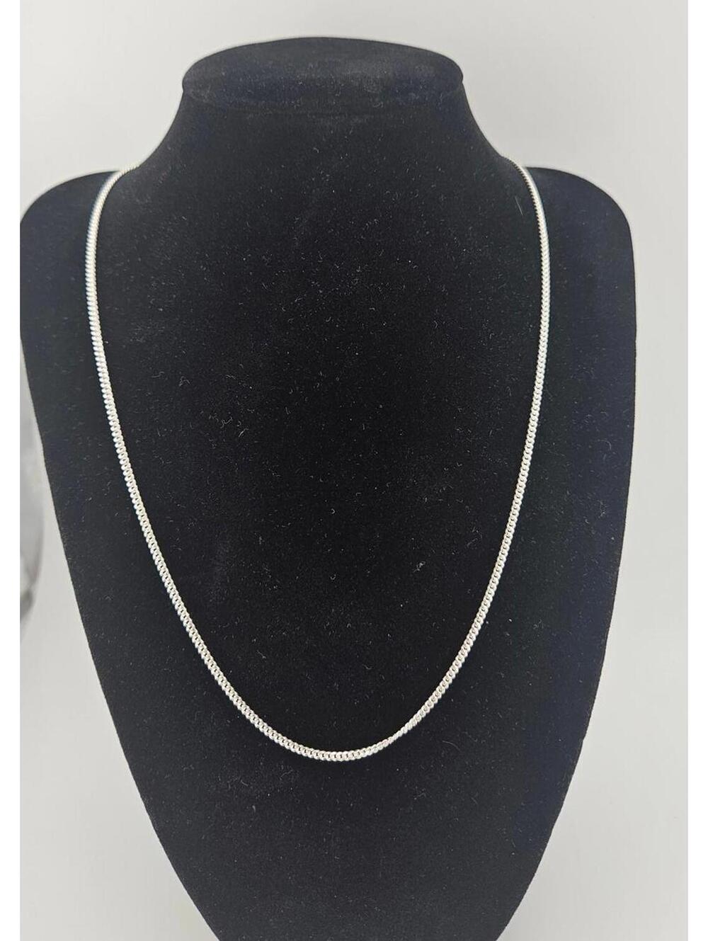 20in Sterling Silver 2mm Micro Miami Cuban Necklace Chain